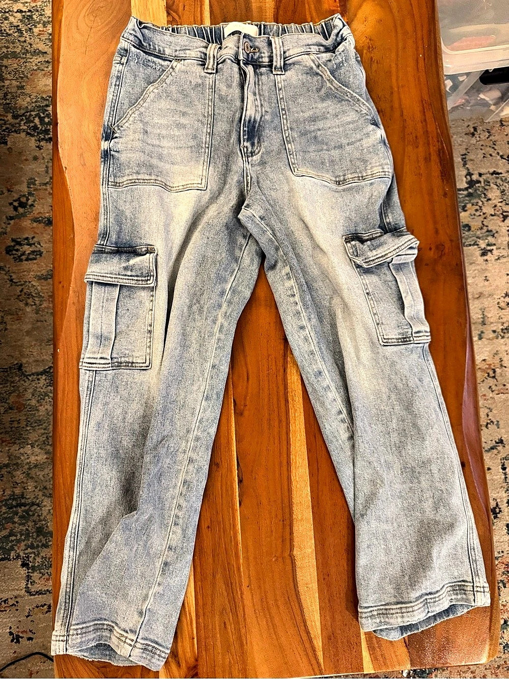 VERVET Cargo Jeans in Blue Waist 30 Like New